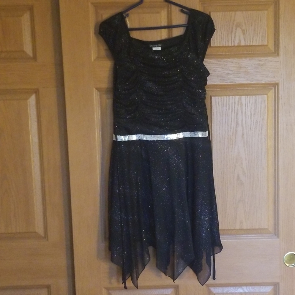 Black, sparkly kids dress